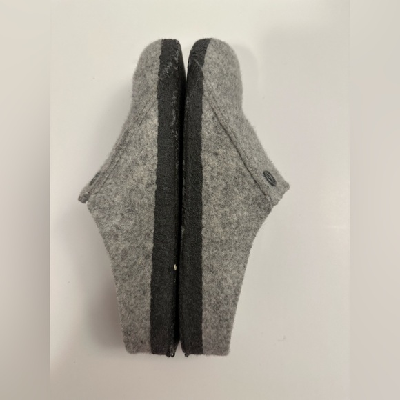 Birkenstock Zermatt Shearling Wool Felt Slipper Light Gray Size 39 - Picture 6 of 12